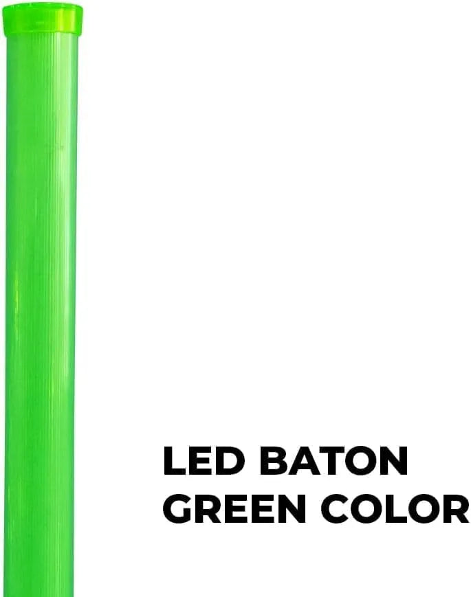 Road safety LED baton green color