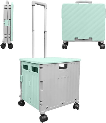 Chariot de magasinage pliant avec couvercle