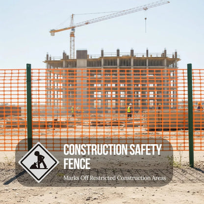 heavy duty orange barrier mesh netting for outdoor safety use