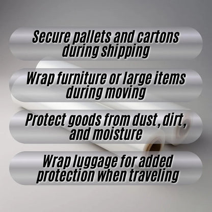 clear heavy duty packaging wrap roll for moving and storage