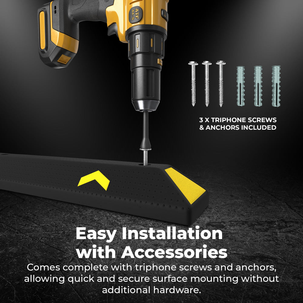 Drill with accessories on a WHEEL stopper 