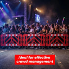 red heavy duty plastic barricade for safety and crowd management