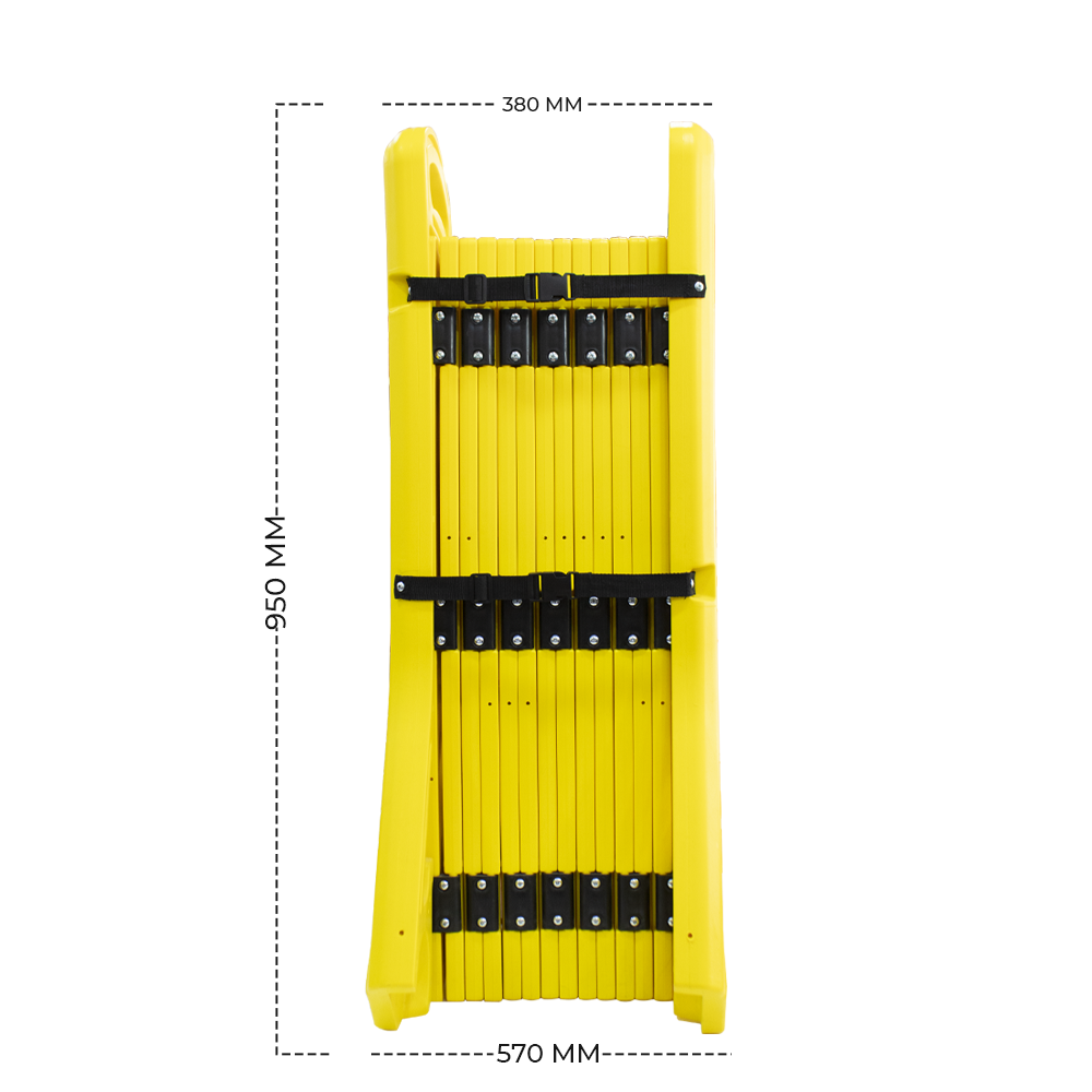 4 Meter Expandable Mobile Folding Plastic Barrier