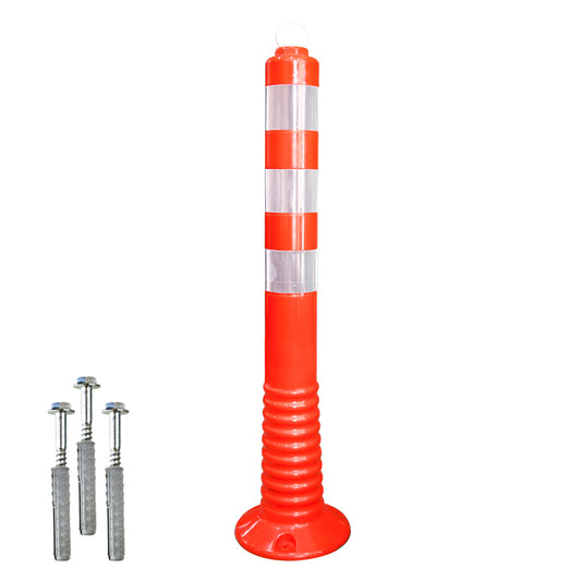 Reflective Flexible Traffic Safety 70CM Orange Post