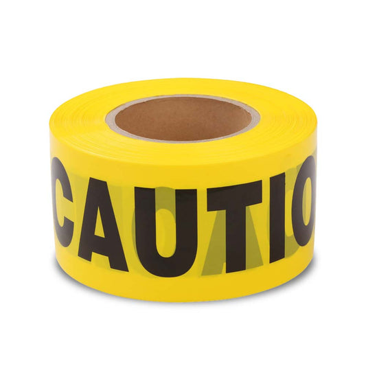 Berry 200Meter Caution Warning Tape - Yellow | Non-adhesive Caution Tape for Marks off Dangerous Areas or Zones, Construction Sites, Roads, Working Zones, etc