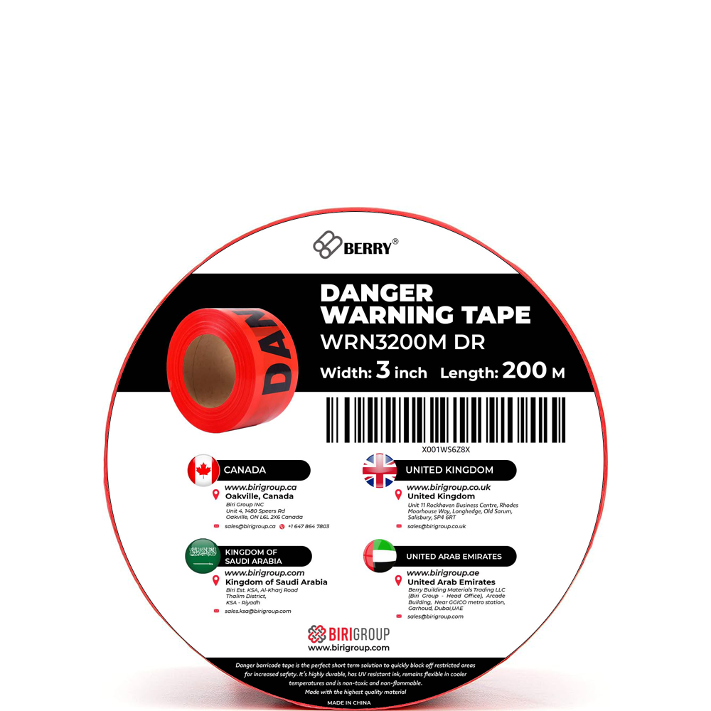 Danger warning tape