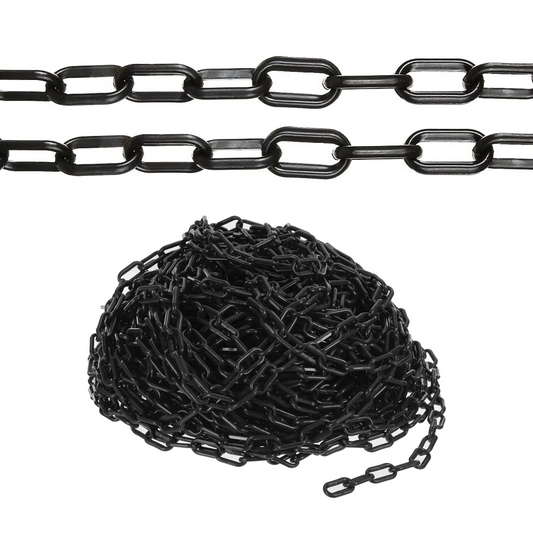 25Meter 6MM Plastic Chain Black color