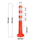 Reflective Flexible Orange Traffic Safety Post