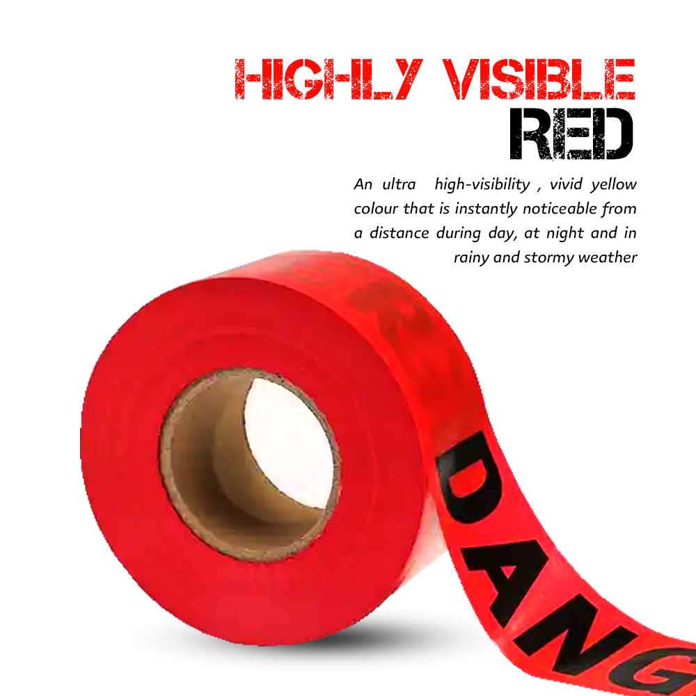 High visibility warning tape