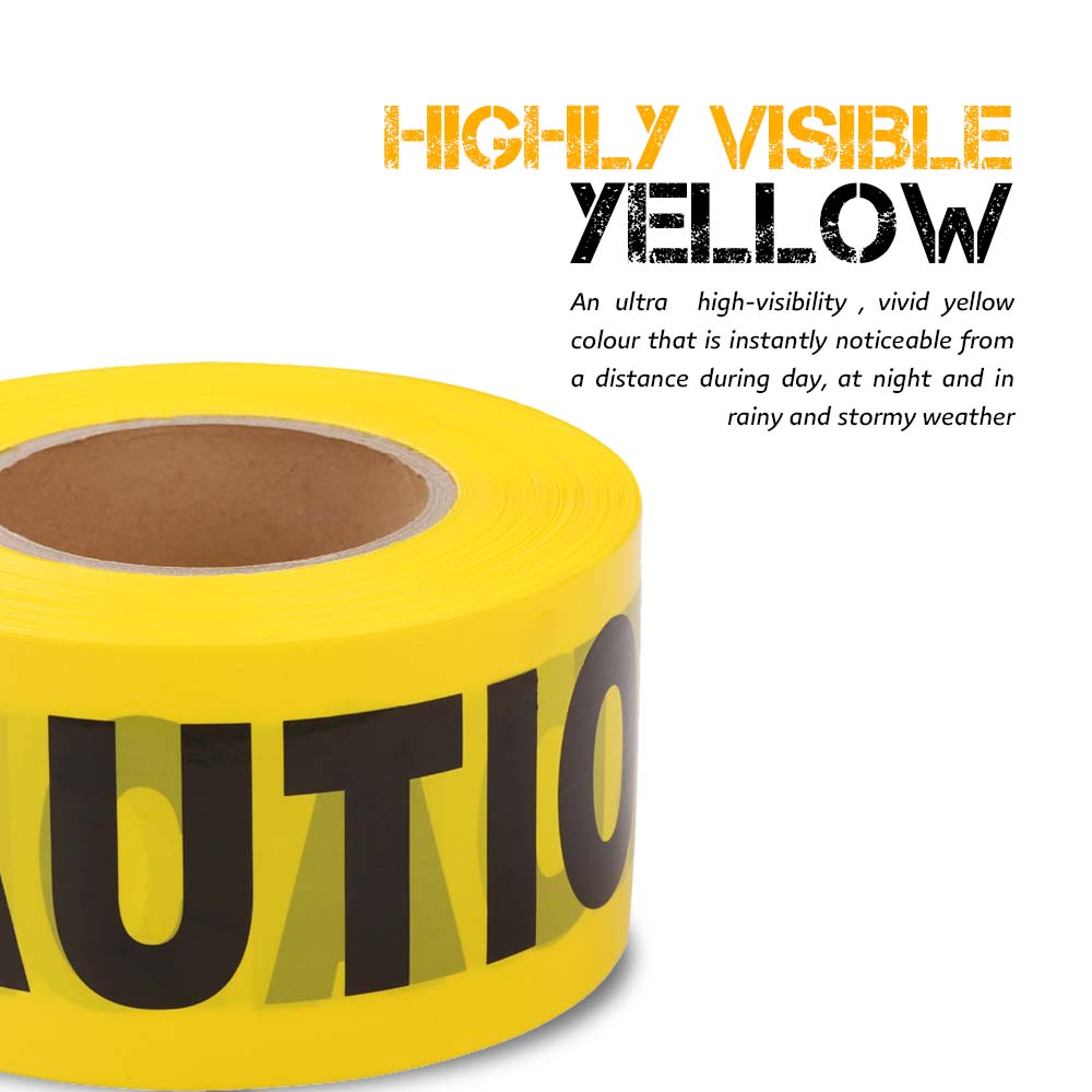Industrial grade yellow tape