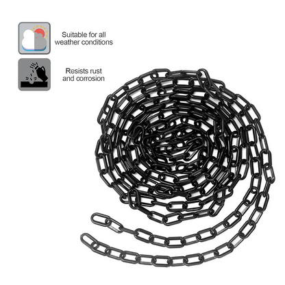 25Meter 6MM Plastic Chain Black color