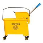 Yellow Housekeeping Cleaning Trolley