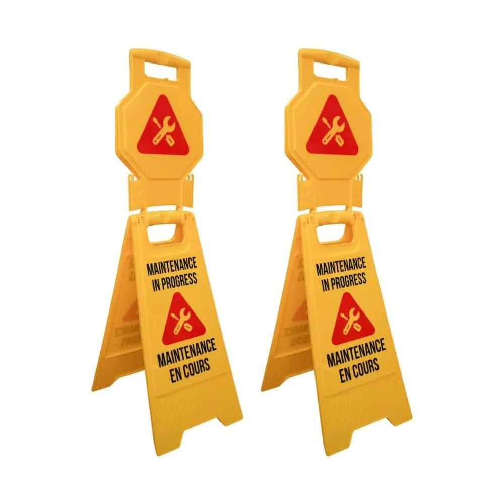 2 pcs Maintenance in Progress Warning Sign