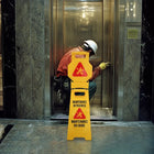 Maintenance Sign Yellow