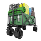 green multi purpose camping trolley cart for outdoor activities