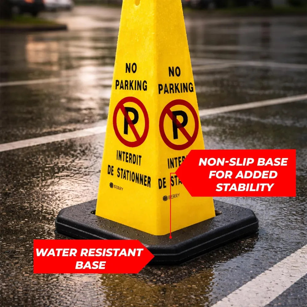 No parking cones with base