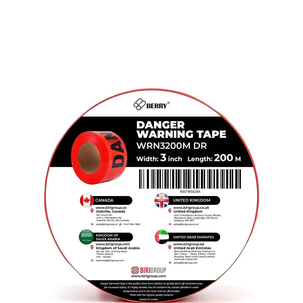 Non Adhesive Warning Tape Red