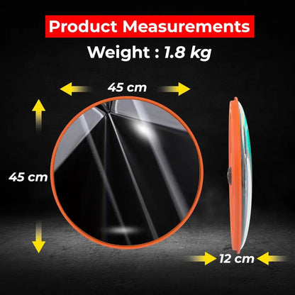 Orange safety mirror measurements