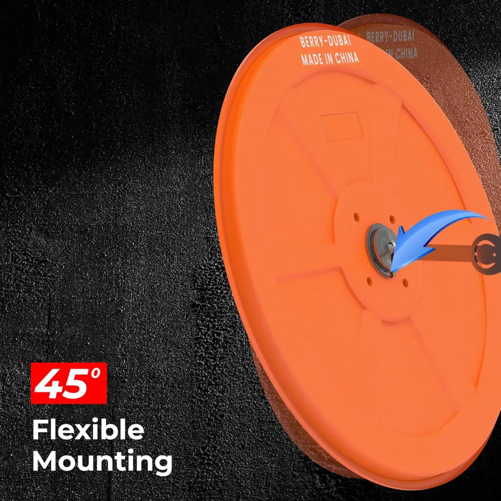 Convex mirror flexible mounting
