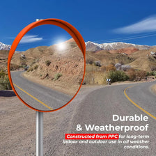Weather Proof Orange Security Mirror