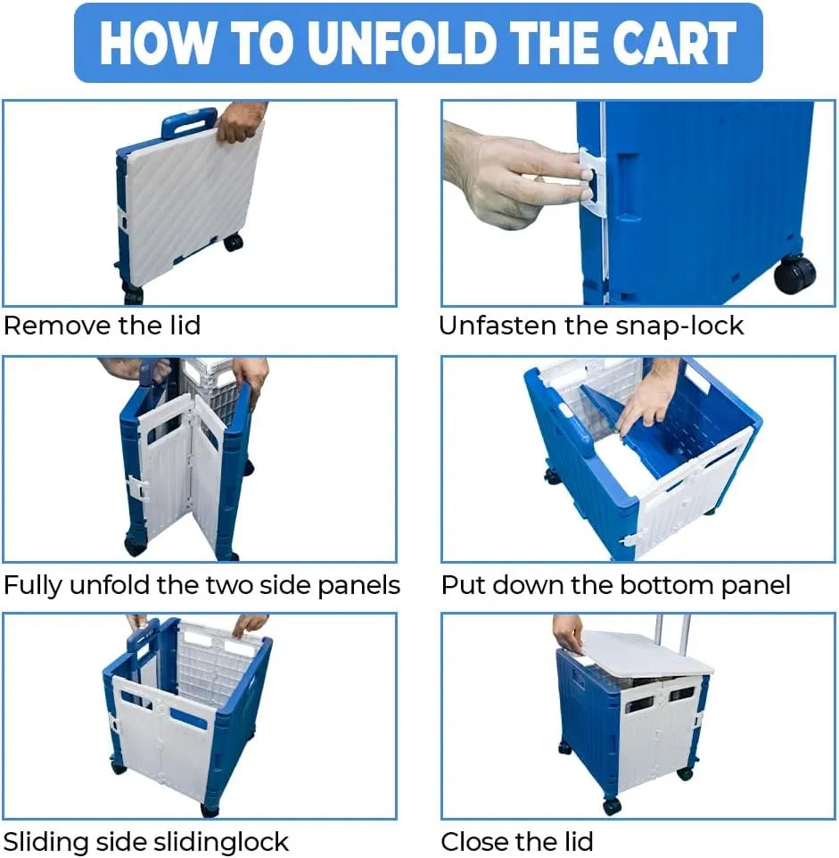 Foldable Grocery Utility Cart