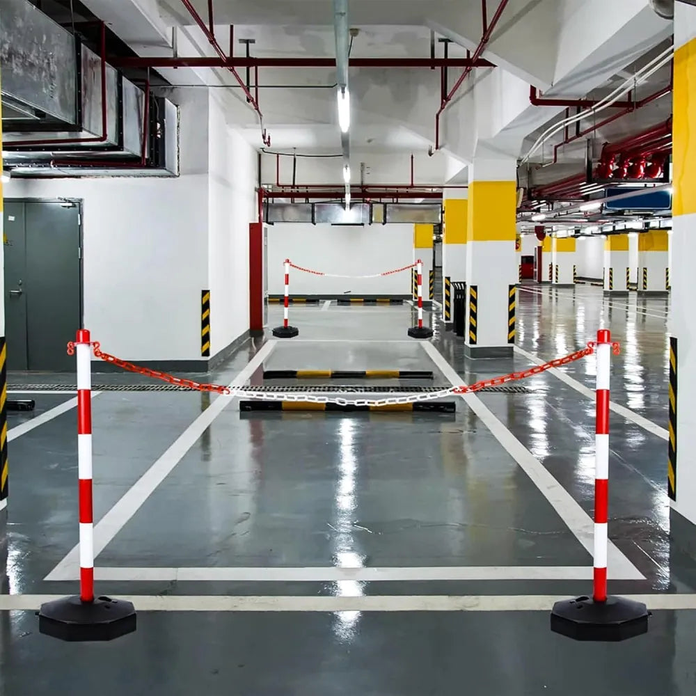 Parking Delineators Red and White