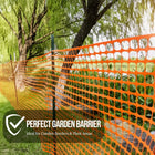 orange plastic barrier mesh netting for crowd and hazard control