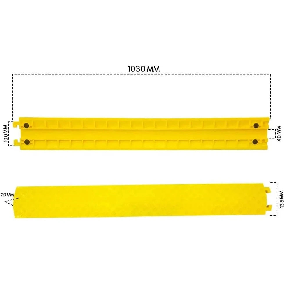 Plastic Cable Protector - Yellow 