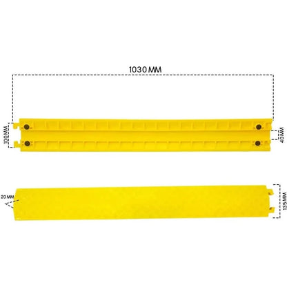 Plastic Cable Protector - Yellow 