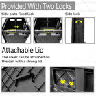 Foldable Plastic Cart With Locks