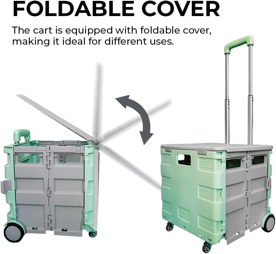 Shopping trolley with cover