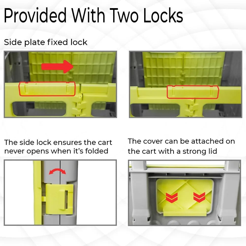 Shopping card with 2 locks
