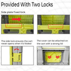 Shopping card with 2 locks