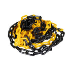 Yellow and White plastic chain with hooks
