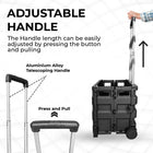 Foldable Shopping Trolley With Adjustable Handle
