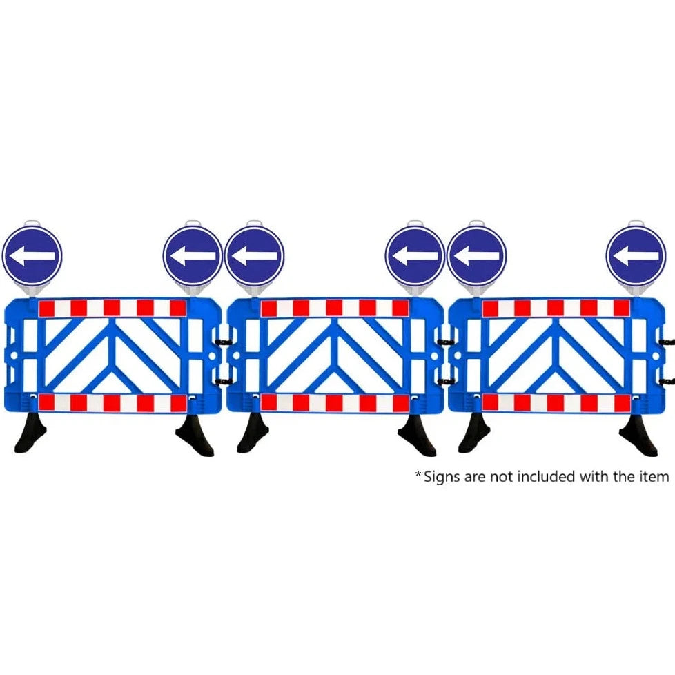 Durable Safety Barrier With Sign Attachable