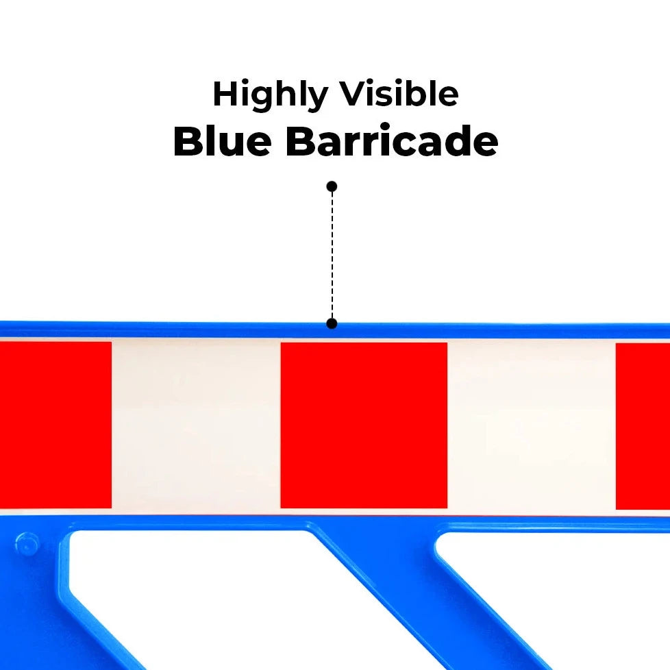 Plastic Safety Barrier Blue