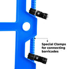 Road Safety Barrier With Clamps