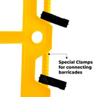 Road Safety Barrier With Clamps 