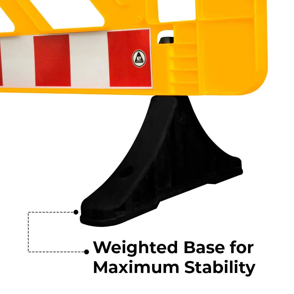 Crowd Control Barrier With Weighted Base