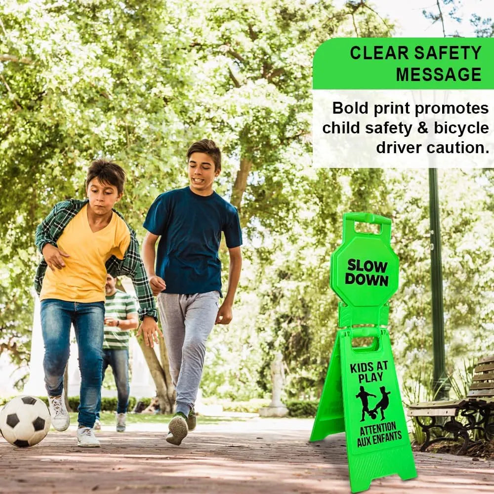 High Visibility Plastic Sign Green