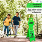 High Visibility Plastic Sign Green