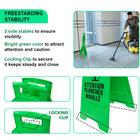 High Quality Plastic Warning Sign Green