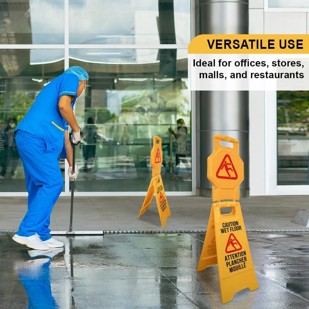 Double Side Plastic Warning Sign