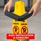 No Parking sign and black base