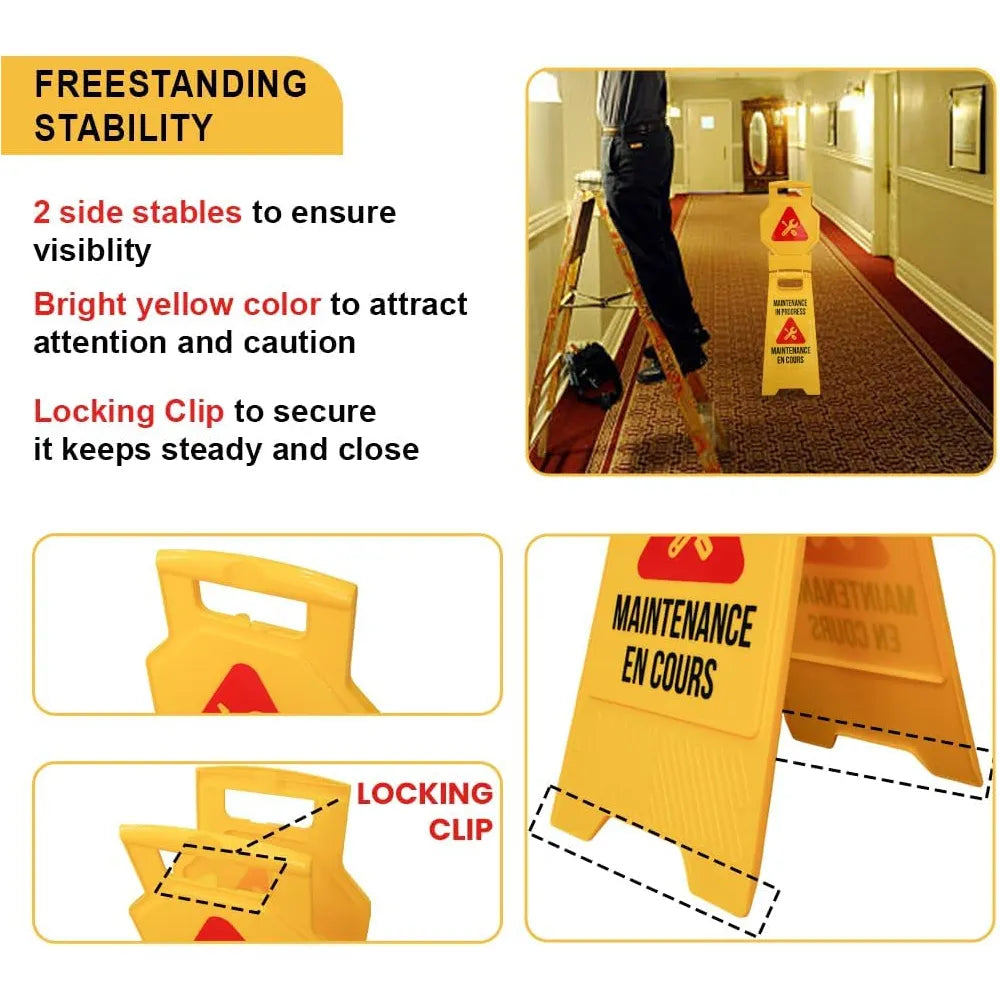 Portable Safety Signs Yellow