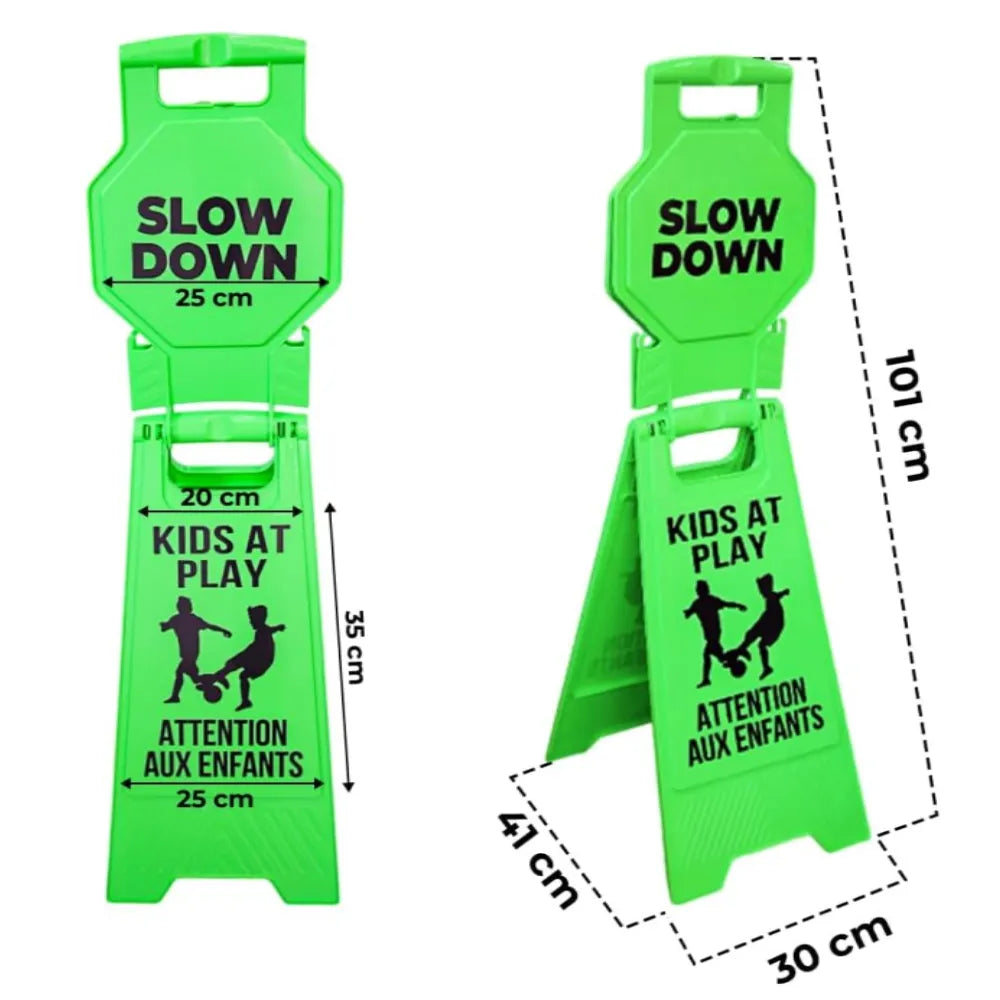 Portable Warning Sign Green