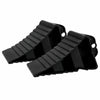 Ensemble de 2 petites cales de roue robustes et portatives noires à surface antidérapante