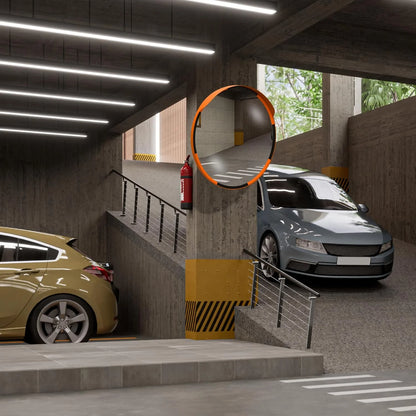 premium wide angle convex mirror for safety monitoring and surveillance