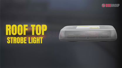 48 LED Roof Top Strobe Light | Flashing Light - Half Amber/White